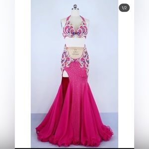 Professional Bellydance Skirt and Top Set